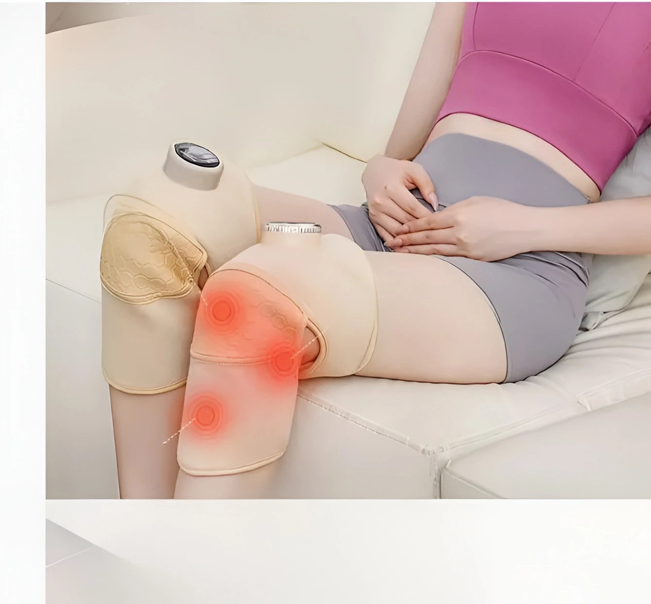 Knee Massager with Vibration and Heat